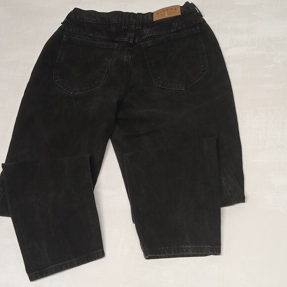 Vintage Riders women's high rise Denim Jeans size 10 Black charcoal mom jeans - Picture 2 of 13